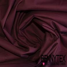 Coupon 3m voile de coton uni bordeaux