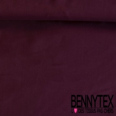 Coupon 3m voile de coton uni bordeaux