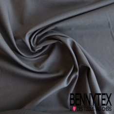 Coupon 3m voile de coton uni bleu canard