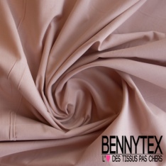 Coupon 3m voile de coton uni blanc cassé