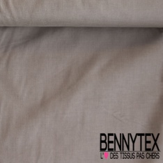 Coupon 3m voile de coton uni gris clair