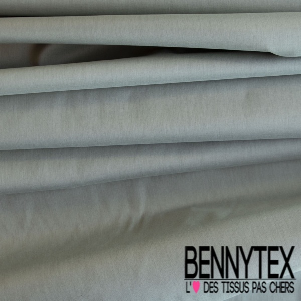 Coupon 3m voile de coton uni taupe clair