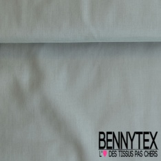 Coupon 3m voile de coton uni taupe clair