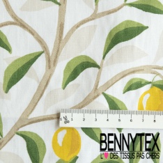 Toile lorraine impression coccinelle rigolote étoile fond blanc optique