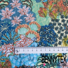 Toile lorraine impression forêt foisonnante multicolore