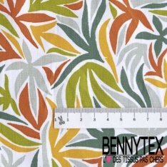 Toile lorraine impression forêt foisonnante multicolore