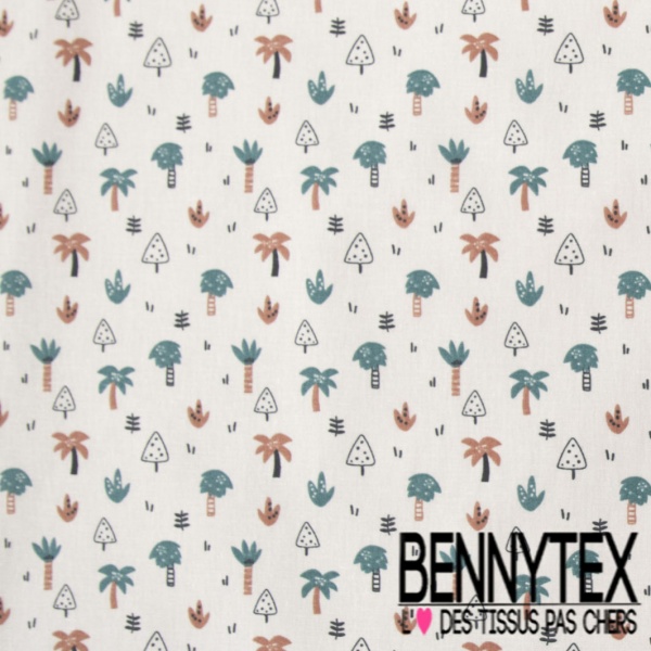 Toile lorraine impression petit ours marin pêcheur fond blanc optique