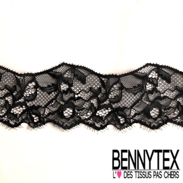 3m galon dentelle de Calais fixe festonné chocolat lurex or