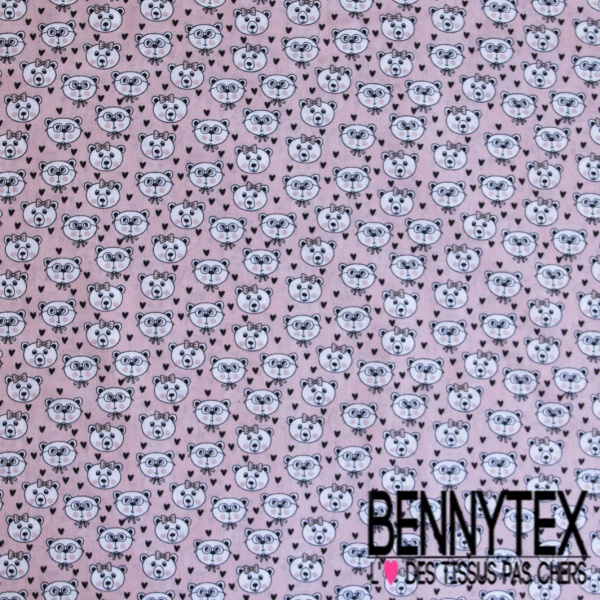 Toile lorraine impression petit champignon feuille d'automne fond vanille