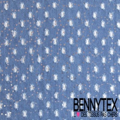 Jeans coton épais bleu moyen