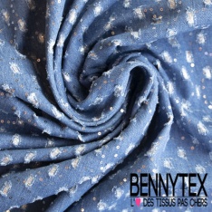 Jeans coton épais bleu moyen