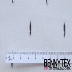 Coupon 3m Voile fibranne viscose uni coquille d'oeuf