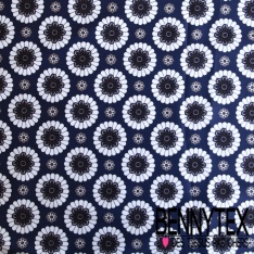 Satin coton élasthanne imprimé petit rectangle 3D framboise mûre sable crème fond noir