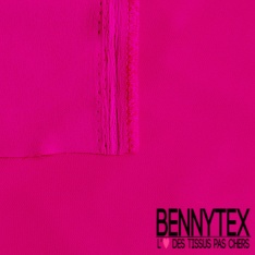 Crêpe polyester double retors uni blanc cassé certifié Oeko Tex