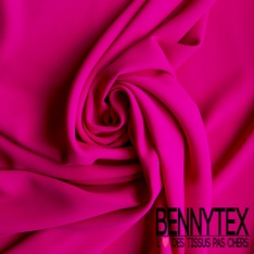 Crêpe polyester double retors uni blanc cassé certifié Oeko Tex