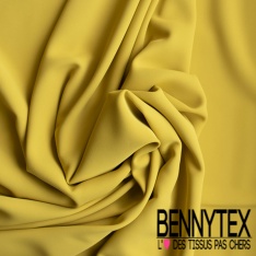 Crêpe polyester double retors uni magenta certifié Oeko Tex