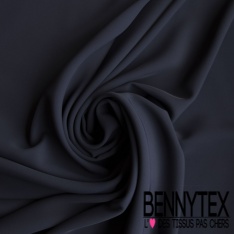 Crêpe polyester double retors uni olive dorée certifié Oeko Tex