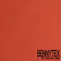 Crêpe polyester double retors uni bleu de saxe certifié Oeko Tex