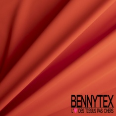 Crêpe polyester double retors uni bleu de saxe certifié Oeko Tex