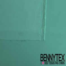 Crêpe polyester double retors uni clémentine certifié Oeko Tex