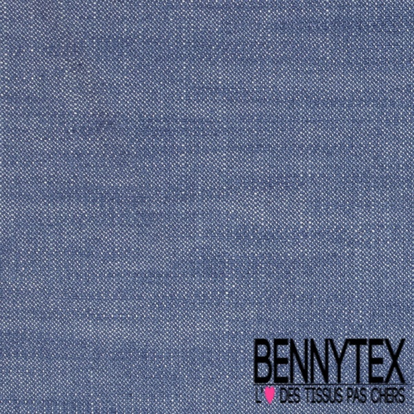Jeans coton fin bleu brut