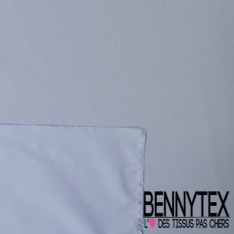 Coupon 3 m Popeline coton polyester élasthanne uni café noir