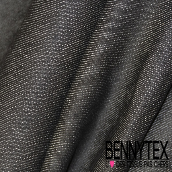 Jeans coton élasthanne noir charbon bleuté