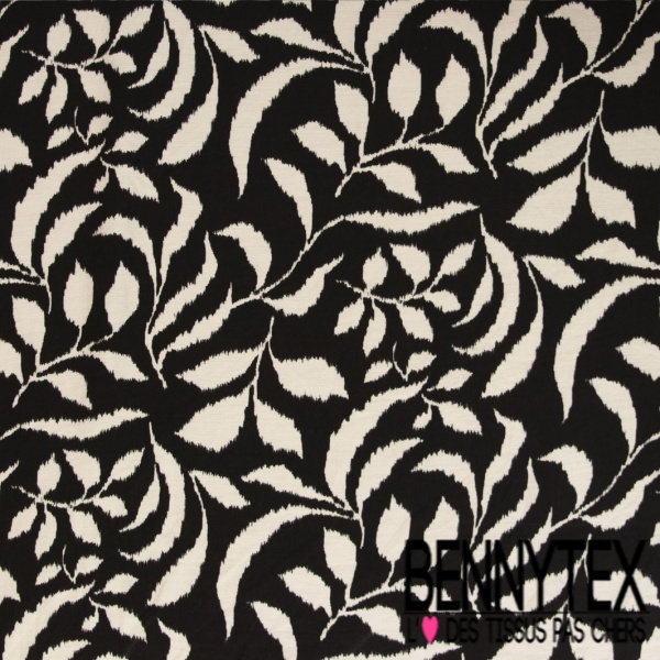 Crêpe viscose polyester motif rayure chevron vertical marine fond blanc optique