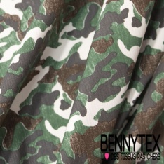 Gabardine satin coton contrecollée rigide motif rayure serpent verticale