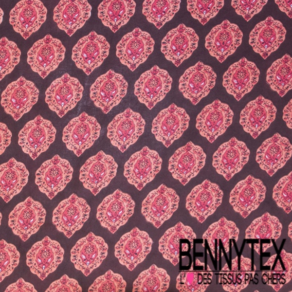Coton batik imprimé wax fond marine