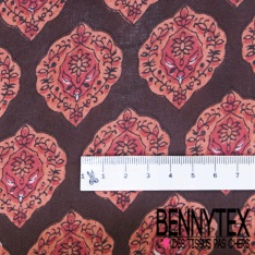 Coton batik imprimé wax fond marine