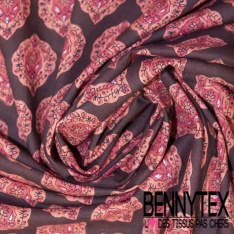Coton batik imprimé wax fond marine
