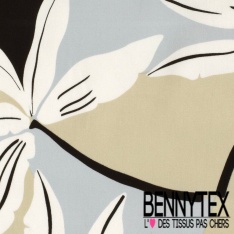 Satin coton élasthanne imprimé zèbre noir fond rose grenadine oeko tex