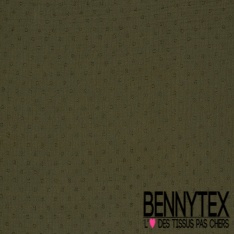 Coton double gaze plumetis noir oeko tex