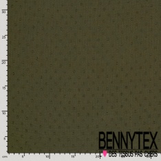 Coton double gaze plumetis noir oeko tex