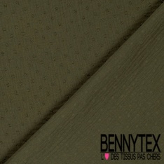 Coton double gaze plumetis noir oeko tex
