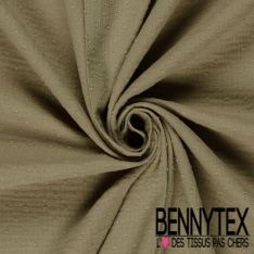 Coton double gaze plumetis blanc cassé oeko tex