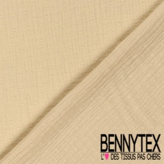 Coton double gaze plumetis ciel oeko tex