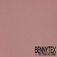 Coton double gaze plumetis vieux rose oeko tex