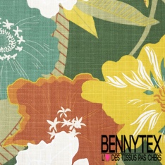 Toile de Coton Imprimé Gros Triangle Multicolore Fantaisie