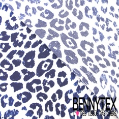 Voile de coton imprimé grande fleur picturale ton mauve violet prune fond rose