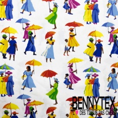 Toile lorraine impression doucet violine fond aubergine