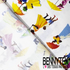 Toile lorraine impression doucet violine fond aubergine