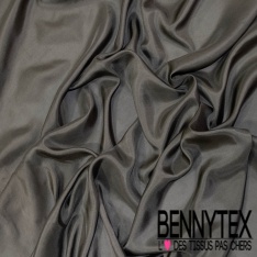 Pongé organza de soie uni marine