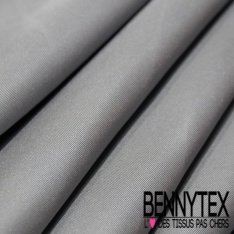 Twill de soie uni bleu nuit