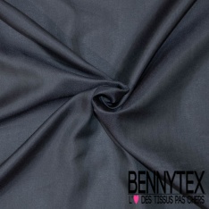 Pongé organza de soie uni anthracite charbon