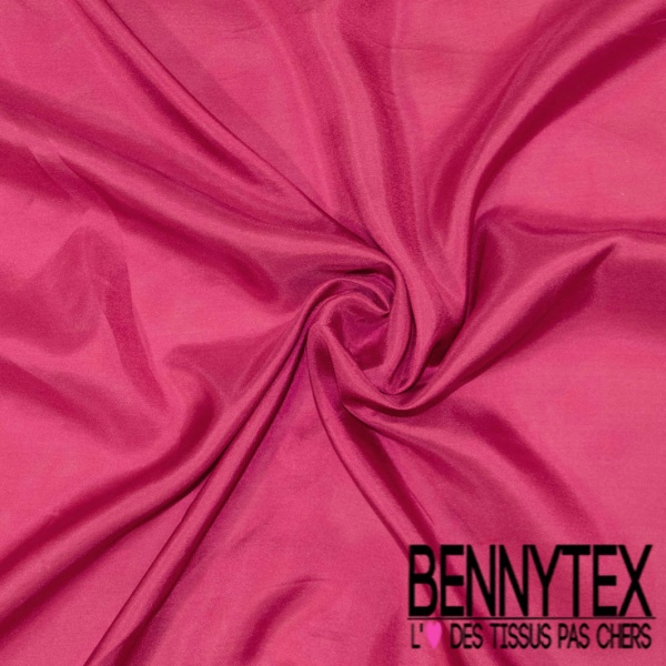 Pongé organza de soie uni framboise écrasée