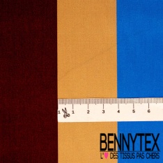 Popeline coton élasthanne motif abstrait palmier ton orange mandarin