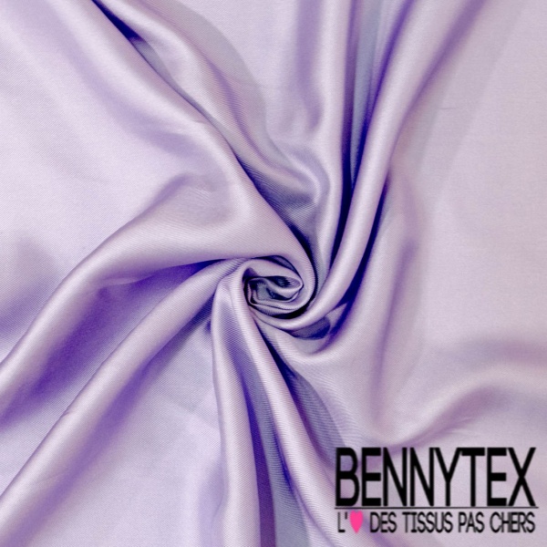 Twill de soie uni lilas