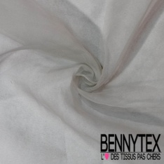 Organza de soie uni noir